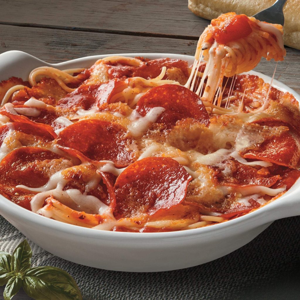 Fazolis Pizza Baked Spaghetti